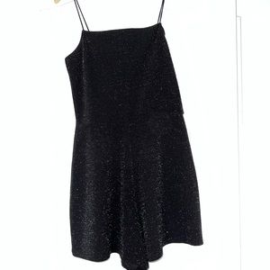 Black glittery romper